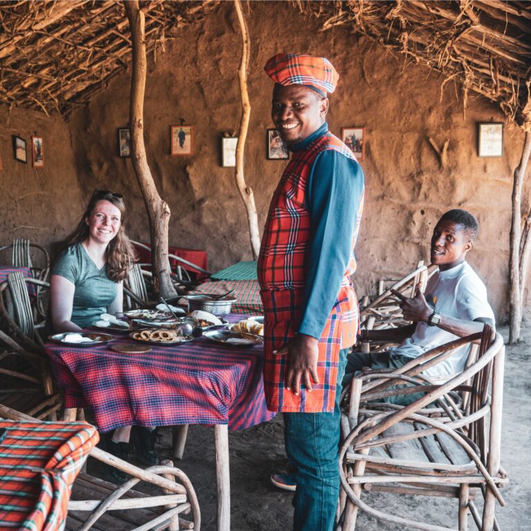 A warm local welcome during the Kilimanjaro Runcident