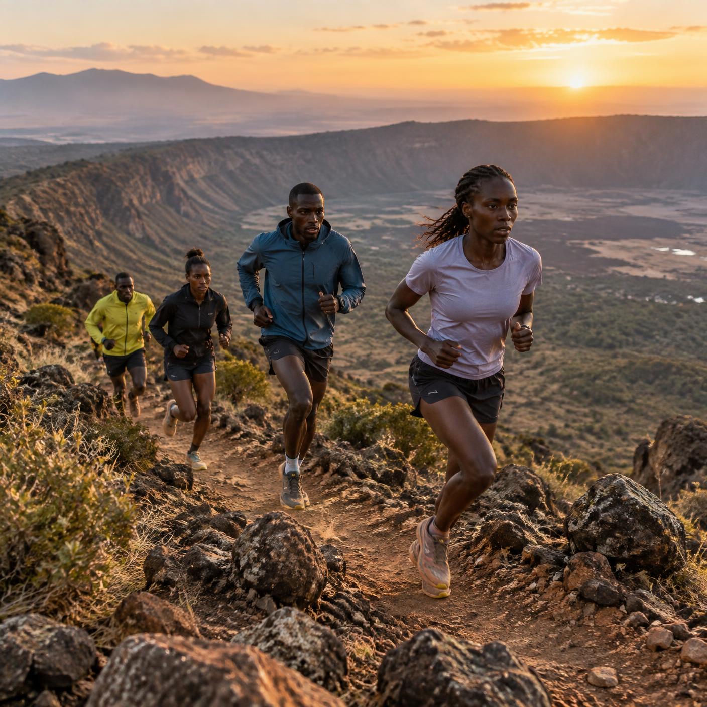 Runners exploring MT SUSWA